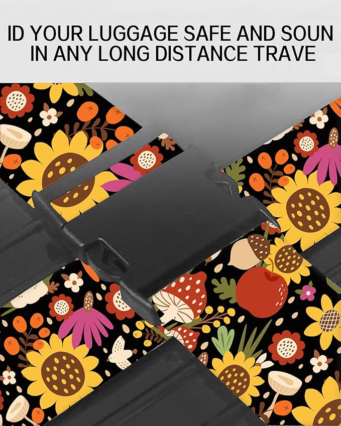 Luggage Straps for Suitcases, Adjustable Travel Belt, Durable Wide Luggage Strap, Cute Suitcase Strap Identifiers with Buckle, Bag Straps for Luggage, Luxury Brown Plaid