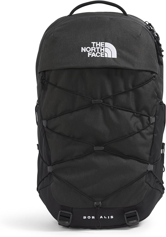 THE NORTH FACE Borealis Commuter Laptop Backpack | Water Repellent Finish, 16" Laptop Sleeve, Large Main Compartment for Everyday Carry, Asphalt Grey Light Heather/TNF Black-NPF, One Size