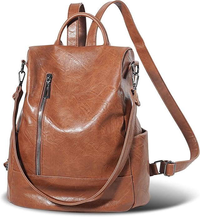 Women Backpack Purse PU Leather Anti-theft Casual Shoulder Bag Fashion Ladies Satchel Bags
