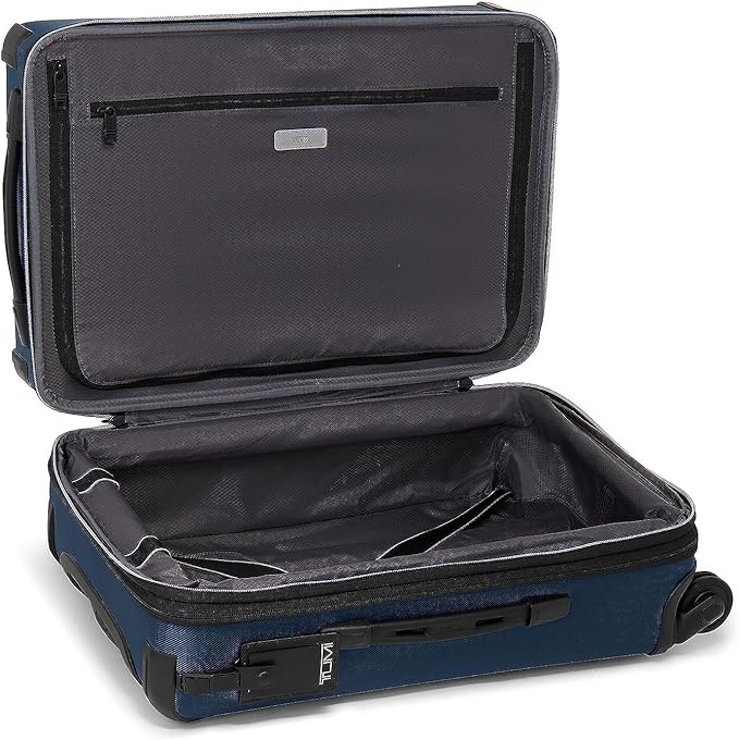 TUMI - Aerotour 4 Wheel Expandable Luggage - Men's and Women's Lightweight Business and Leisure Travel Suitcase - 21.75" International Expandable Carry-On, Navy