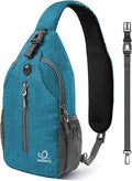 WATERFLY Crossbody Sling Backpack Sling Bag Travel Hiking Chest Bag Daypack