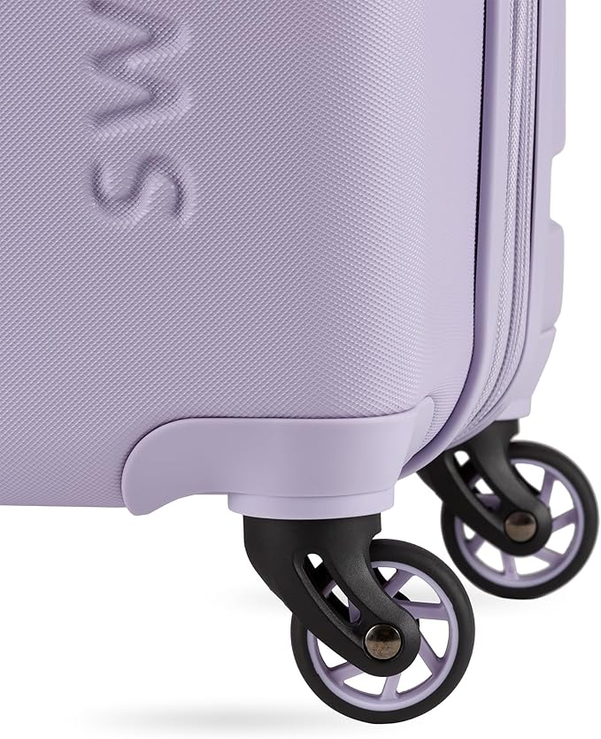 SwissGear 7366 Hardside Expandable Luggage with Spinner Wheels, Evening Haze, 3-Piece Set (19/23/27)