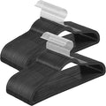 SONGMICS Clothes Hangers, Pack of 50 Plastic Coat Hangers, Space-Saving, Black UCRP50B
