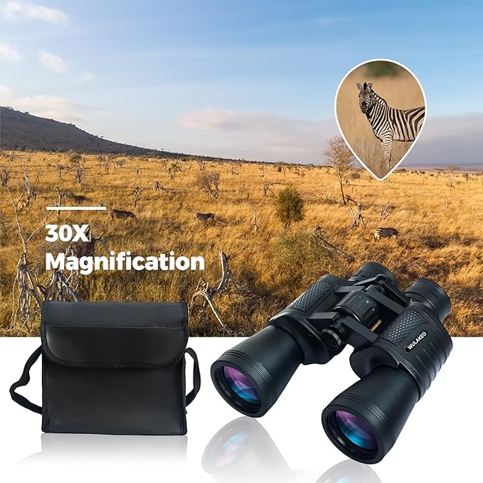 30x50 High Powered Binoculars for Adults, Waterproof Compact Binoculars with Low Light Vision for Bird Watching Hunting Football Games Travel Stargazing Cruise, Christmas Birthday Gifts for Men