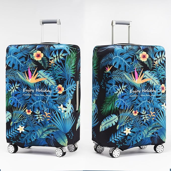 Travelkin Luggage Covers For Suitcase Tsa Approved,Suitcase Cover Protector Fit 18-32 Inch Luggage (Paradise, S)