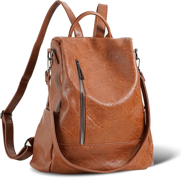 Women Backpack Purse PU Leather Anti-theft Casual Shoulder Bag Fashion Ladies Satchel Bags