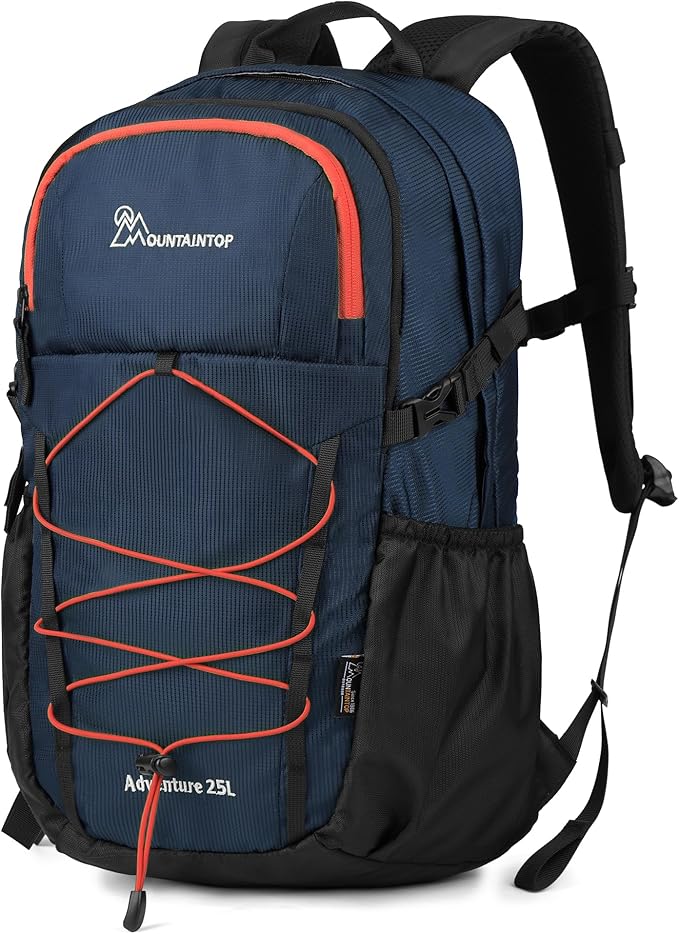 MOUNTAINTOP Hiking Backpack,25L Camping Backpack, Men Women Hiking Daypack Lightweight Travel Backpack for Camping Climbing Skiing Cycling