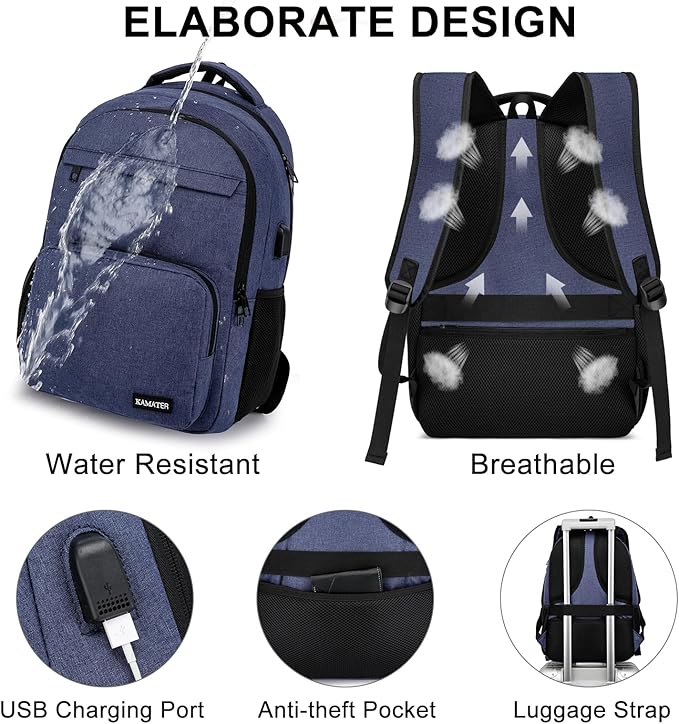Backpack for School, college BackPack for Teens,Students, with 15.6 inch Laptop SleeveBack Pack for Boys, Large Computer Back Pack with Compartments for Men & Women