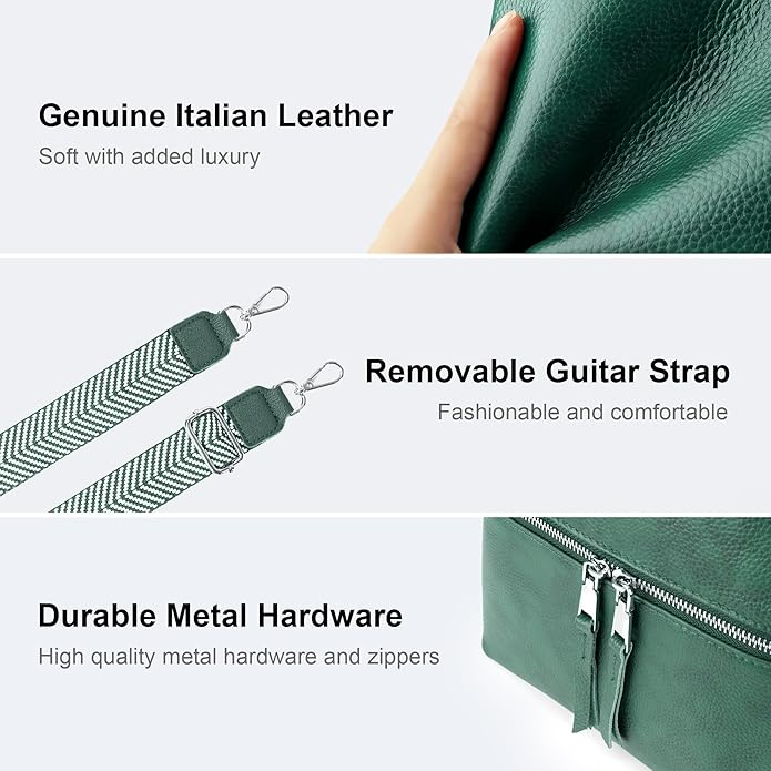 befen Genuine Leather Small Crossbody Purses for Women Travel Cross Body Bags Lightweight with Adjustable Shoulder Strap