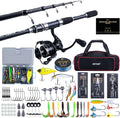 Goture Fishing Rod and Reel Combo,Fishing Pole,Telescopic Fishing Rod Kit with Spinning Reel, Telescopic Fishing Pole with Carrier Bag for Freshwater Saltwater for Men Women