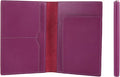 STAR VISTA Albatross Leather Travel Passport Holder, Minimalist Design, Calfskin Leather Case for Women and Men - Slim Passport Wallet, Bifold, RFID Blocking, Violet