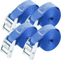 Cartman 1" x 12' Lashing Straps Up To 600lbs,4pk Blue