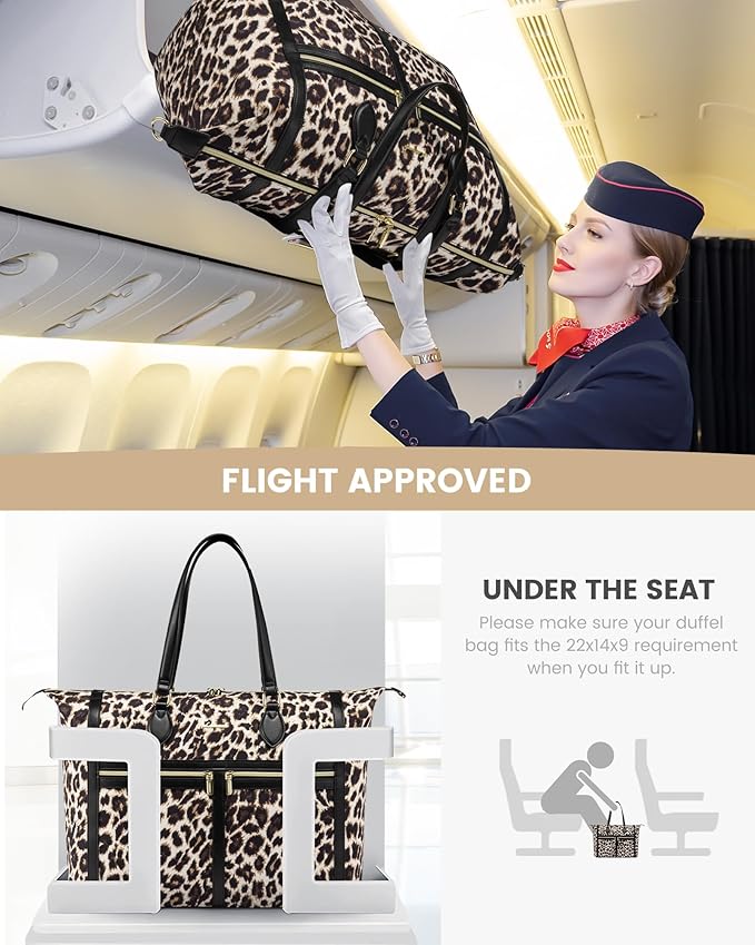LOVEVOOK Travel Weekender 4-in-1 Duffle With Shoes Compartment, Carry On Overnight Bag, Toiletry Pouch & Wet Pocket, Large Tote for Women Labor Delivery Hospital