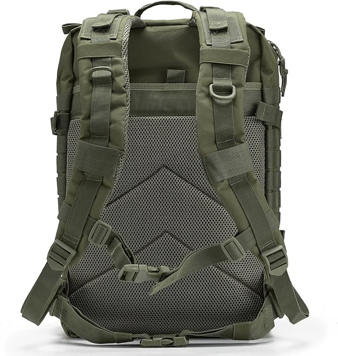 QT&QY 45L Military Tactical Backpacks For Men Camping Hiking Trekking Daypack Bug Out Bag Lage MOLLE 3 Day Assault Pack
