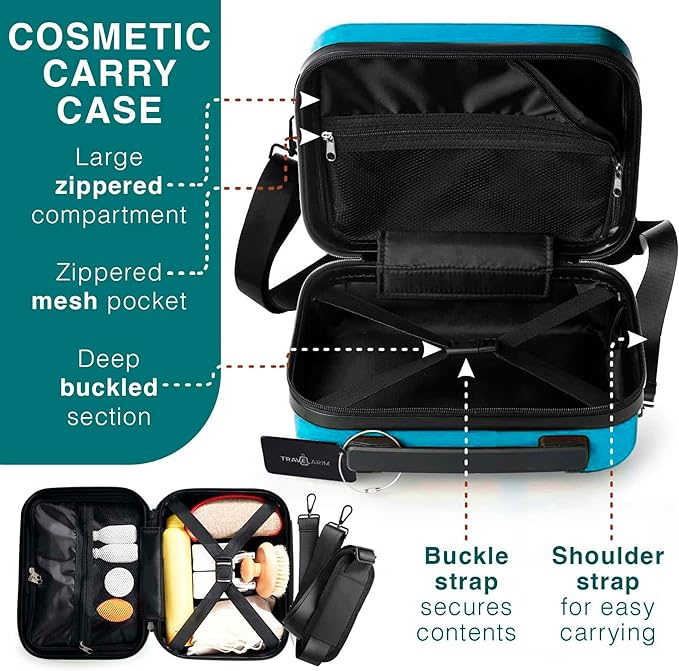 Luggage Sets 3 Piece, 22 Inch Carry on Luggage and 28 Inch Suitcases with Wheels Spinner, Durable Hard Shell Suitcase Set, Expandable Travel Suitcase, Teal