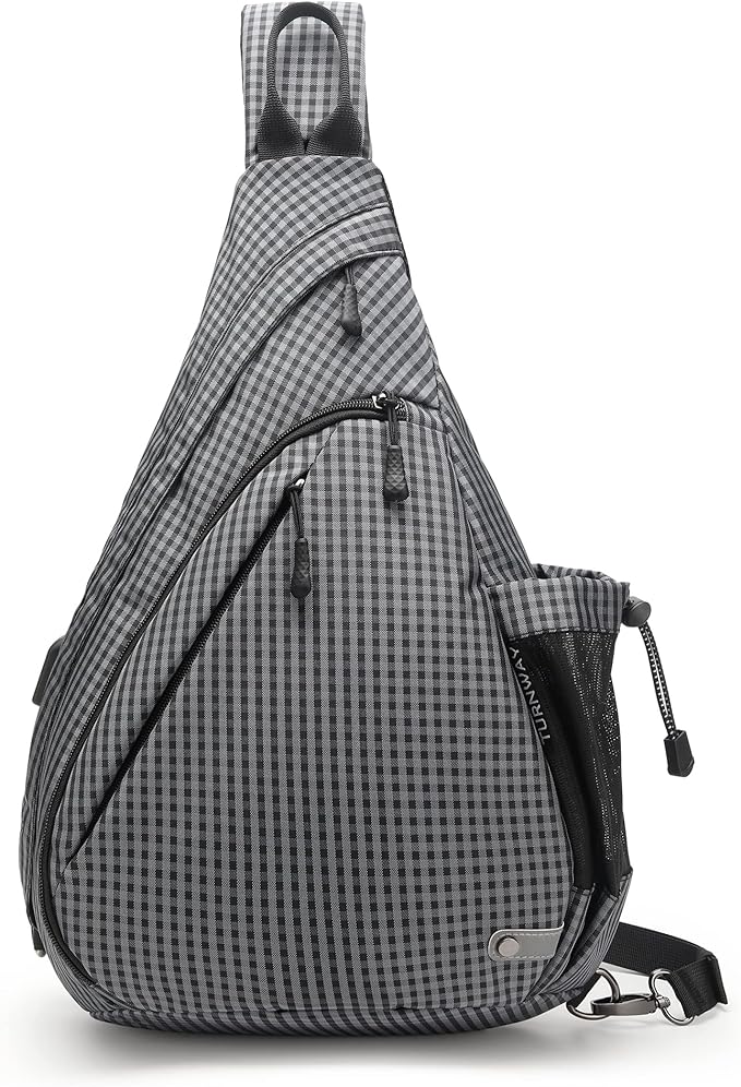 Water-Proof Sling bag/Crossbody Backpack/Shoulder Bag with USB Charging Port for Travel, Hiking, Cycling, Camping