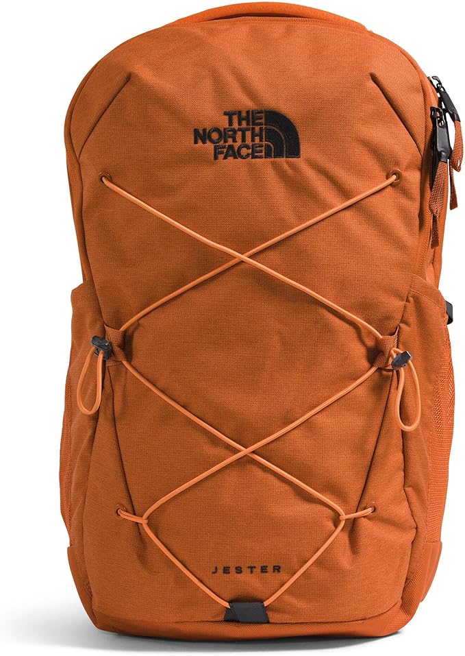 The North Face Jester Everyday Laptop Backpack - PFAS Free, Iron Bronze Dark Heather/Papaya, One Size