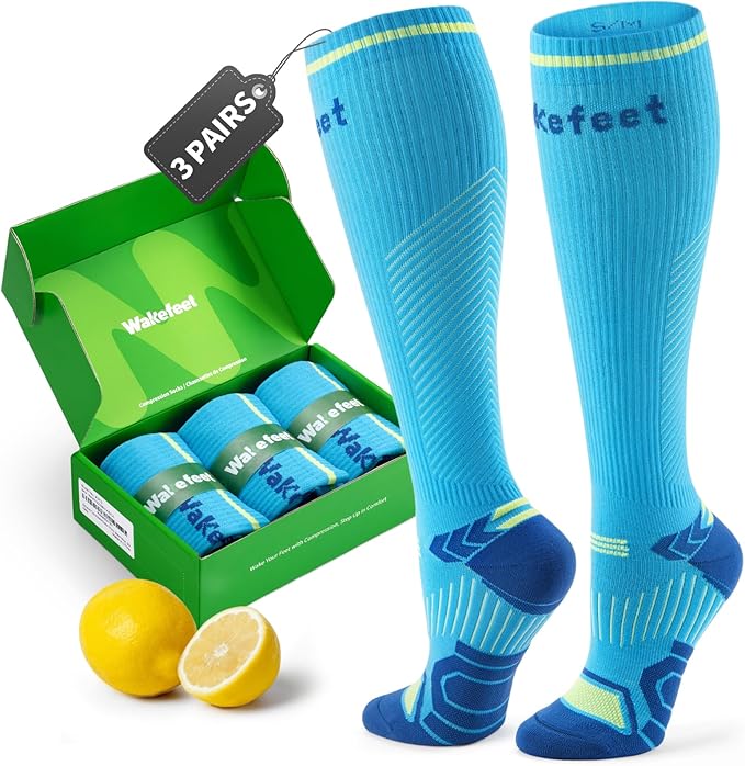 Compression Socks for Women Men 3 Pairs, Compression Stockings, Fragrance Flight Socks for Travelling Sitting