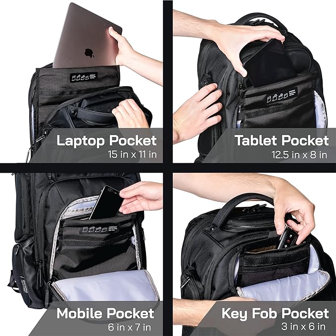 OffGrid Faraday Backpack for Laptops & Multi-device Protection, Premium Military Grade EMP Proof Bag for Data Protection and Privacy, Executive Security and Data Privacy for Mobile Devices