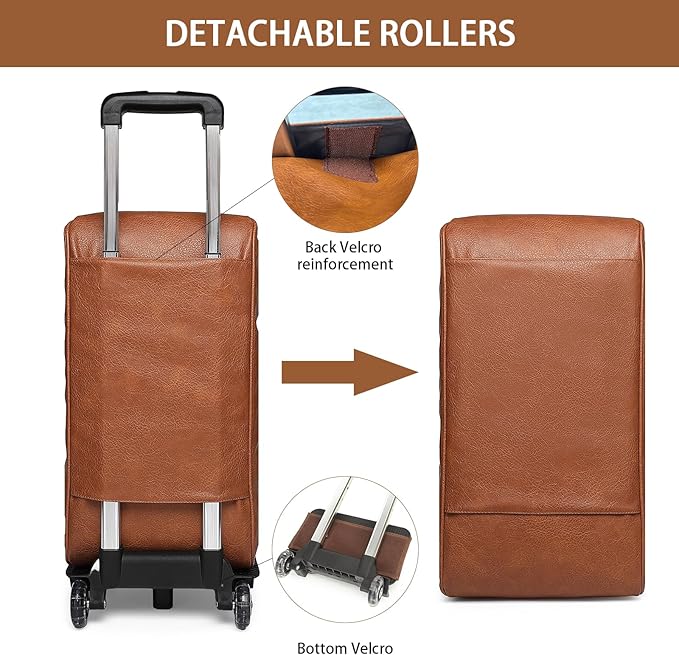 seyfocnia Rolling Duffle Bag with Wheels, Duffle Bag for Travel Women Carry On Luggage Wheeled Overnight Weekender Bag Men