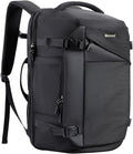 Large Travel Backpack for Men 40L, Carry On Backpack TSA 17.3 Inch Laptop Mochila Flight Approved, Large Business Daypack Waterproof,Carry on bag Weekender College for Men Women, Black