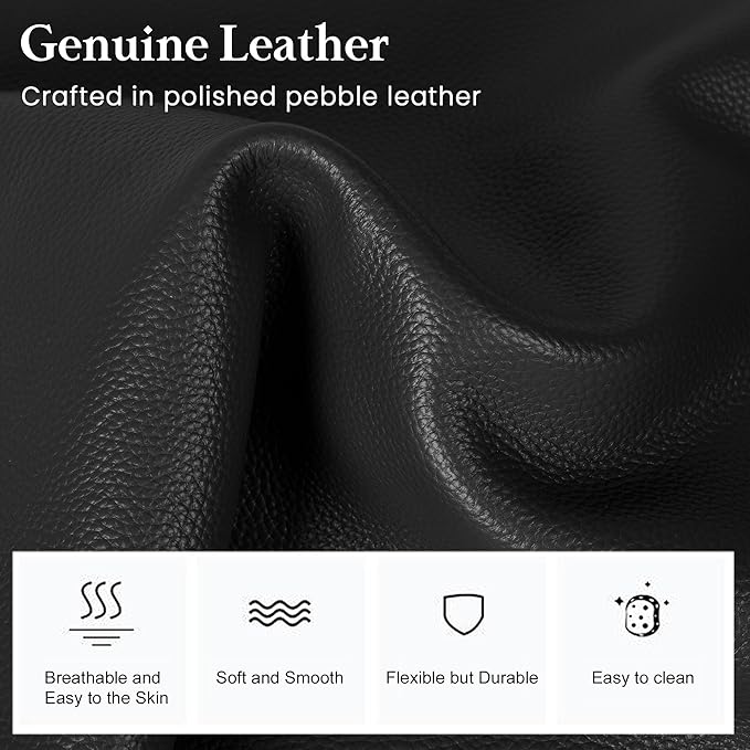 befen Genuine Leather Crossbody Bags for Women, Lightweight Medium Anti-Theft Shoulder Purse with Built in RFID Wallet