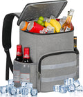 Backpack Cooler - 54 Cans Large Capacity Insulated Leak Proof Lunch Backpack for Men & Women, Soft Cooler Bag for Picnic Camping Beach Hiking Travel Office