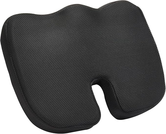 VEVOR Seat Cushion, Memory Foam Seat Chair Cushion for Pressure Relief, Soft & Breathable Wheelchair Seat Pad with Removable Cover for Travel, Office, Car, Airplane - Lightweight and Portable