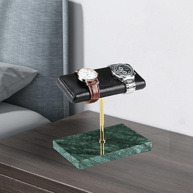 LYS&LYX Watch stand watch display stand watch holder watch Handcrafted watch holder (2--green/glod/black)