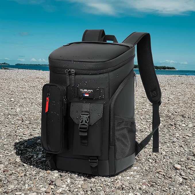 TUGUAN Cooler Backpack 36 Cans Insulated Leak Proof Lightweight Lunch Backpack for Men Work Portable Travel Thermal Bag Compartment Camping Hiking Beach Pincnic Cooler for Women