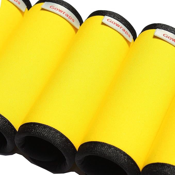 Neoprene Luggage Handle Wraps For Traveling Bright Color Luggage Tags|Handle Wraps|Handle Covers (Gold)