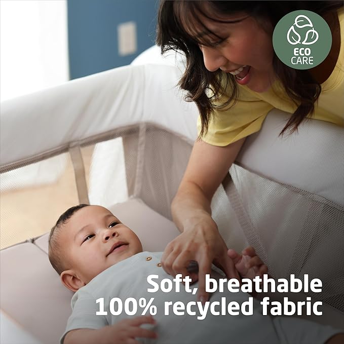 Maxi-Cosi Swift Baby Playard with Mat, Baby Playpen, Play Yard with Bassinet - Portable Playpen for Babies and Toddlers, Classic Green
