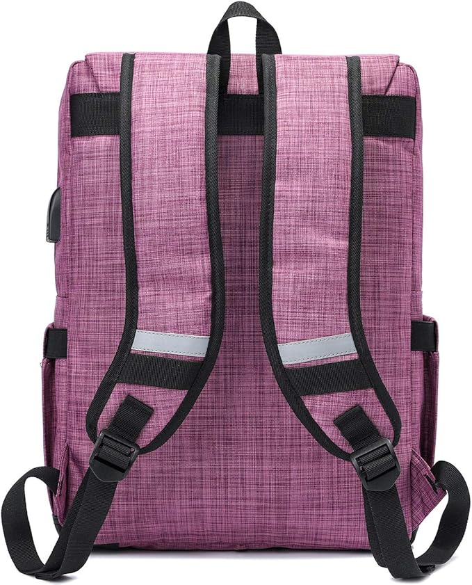 HFSX Vintage Backpack Anti Theft Laptop Backpack Men Women Business Travel Computer Backpack College Bookbag Stylish Water Resistant Vintage Backpack with USB Port Fits 15.6 Inch Laptop