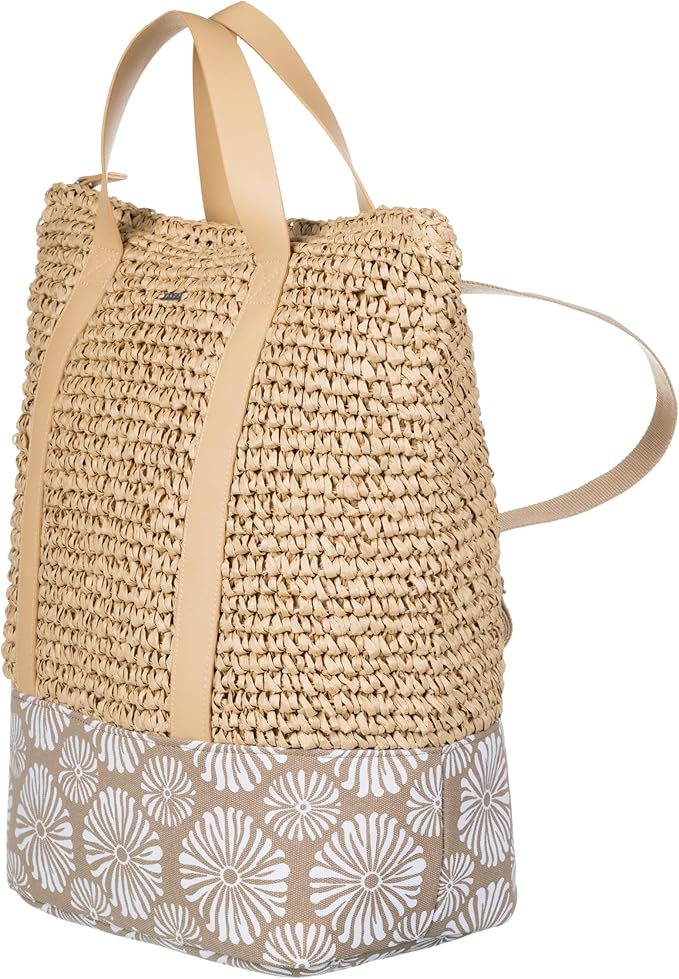 Roxy Women's Beach Tote Bag | Travel | Vacation | Straw | Lightweight | Breathable