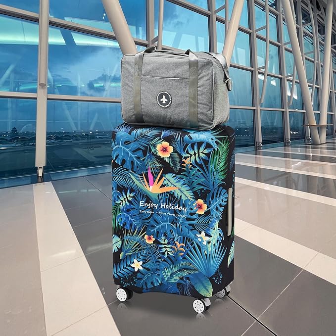 Travelkin Luggage Covers For Suitcase Tsa Approved,Suitcase Cover Protector Fit 18-32 Inch Luggage (Paradise, XL)