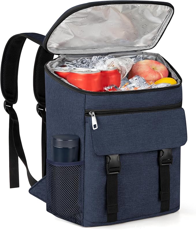 Cooler Backpack Soft Insulated Leak Proof 30 Cans Insulated Backpack Cooler Portable Picnic Camping Beach Hiking BBQ Lunch Backpack for Men and Women