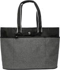 geckobrands Oversized Beach Tote – Large and Stylish Beach Bag with 4 Exterior Pockets and Zippered Internal Compartment