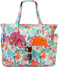 Waterproof Beach Tote Pool Bags for Women Ladies Extra Large Gym Tote Carry On Bag With Wet Compartment for Weekender Travel