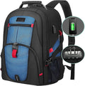 LOVEVOOK Travel Laptop Backpack Waterproof Anti Theft with Lock and USB Charging Port Large Computer Business Backpack for Men Women College (15.6 inch, Blue)