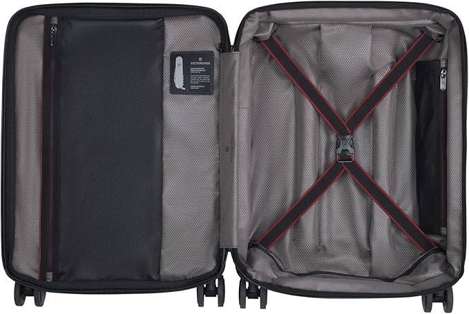 Victorinox Spectra 3.0 Frequent Flyer Plus Carry-On - Modern Hardside Carry-On Luggage - Rolling Suitcase with Spinner Wheels - Holds Travel Accessories - 45 Liters, Red