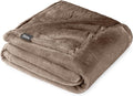 Bare Home Fleece Blanket - Twin/Twin Extra Long - Ultra-Soft Lightweight for Bed, Sofa, and Couch - Luxury Microplush - Cozy Warm Blanket (Twin/Twin XL, Taupe)