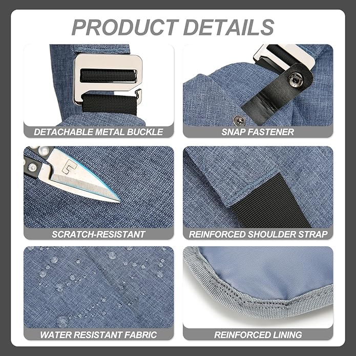 Anti Theft Crossbody Travel Bags for Women Men Cross Body Slim Sling Handbags with S Hook Antitheft