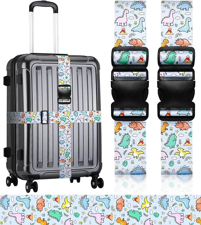 Luggage Straps for Suitcases Travel Belt Luggage Band Heavy Duty Traveling Luggage Identifier Cute Women Girls Unique Accesory,