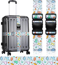 Luggage Straps for Suitcases Travel Belt Luggage Band Heavy Duty Traveling Luggage Identifier Cute Women Girls Unique Accesory,