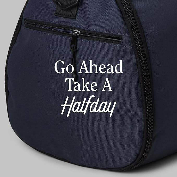 Halfday Convertible 2-in-1 Garment Duffel Weekender Bag 45L | Wrinkle-Free Travel, Hanging Suit Compartment, Shoe Pockets, Trolley Sleeve. Durable & Water-Resistant Carry-On, Marine