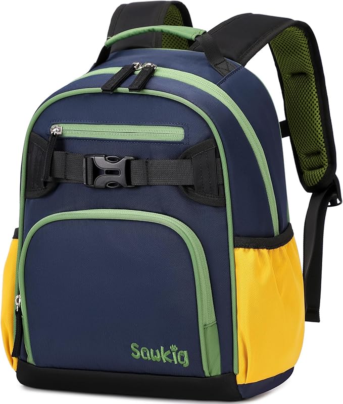 Lightweight Small Backpack for Kids Kindergarten Preschool Backpacks for Boys Ages 2-4-6 (Indigo)