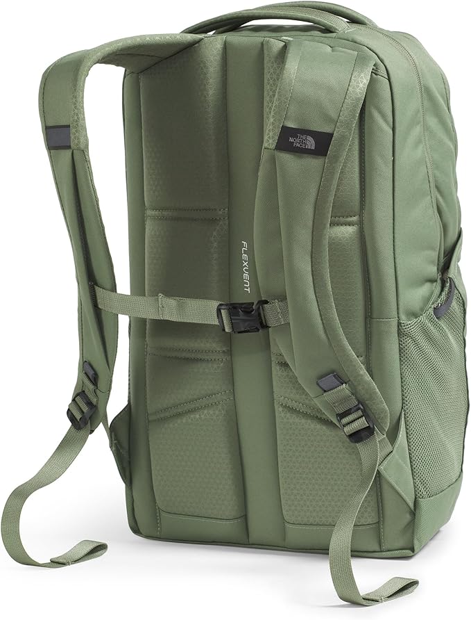 THE NORTH FACE Jester Everyday Laptop Backpack | Commuter Daypack with Water Repellent Finish, 16" Laptop Sleeve, Huge Main Compartment, Bark Mist/TNF Black, One Size
