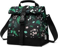 SUNNY BIRD Insulated Lunch Bag Rolltop Lunch Box Tote Bag for Women, Men, Adults and Teens (Floral & Foliage)