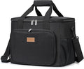 Lifewit Large Lunch Bag Insulated Lunch Box Soft Cooler Cooling Tote for Adult Men Women, Black 40-Can (24L)