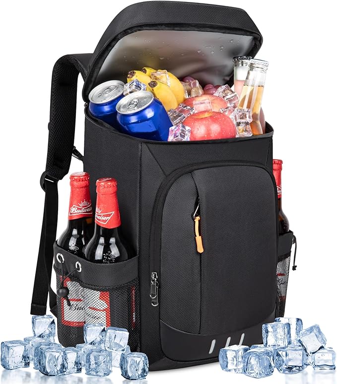 Cooler Backpack - 40 Cans Insulated Leak Proof Backpack Cooler Portable Picnic Camping Beach Hiking BBQ Lunch Bag for Men and Women